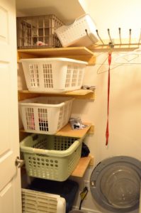 Laundry Sorting Shelves