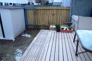 Deck Step and Planter, New Fence